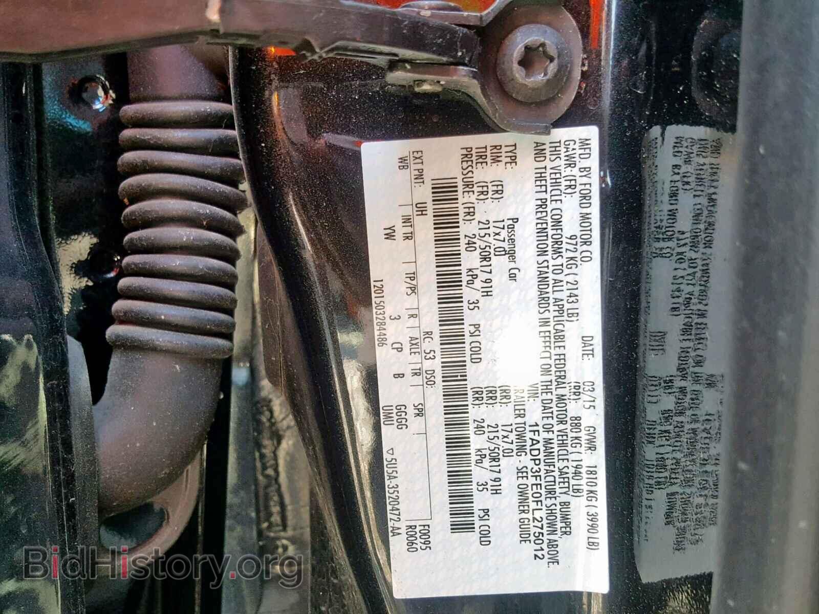 2015 FORD FOCUS SE - VIN: 1FADP3FE0FL275012 - Фото 10