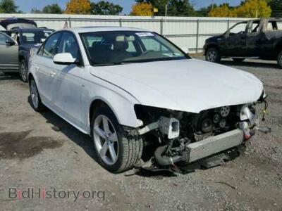 2012 Audi A4, white — VIN WAUFFAFLXCA099499, Copart