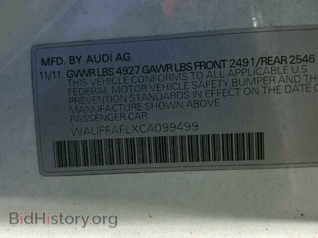 2012 AUDI A4 - VIN: WAUFFAFLXCA099499 - Photo 10