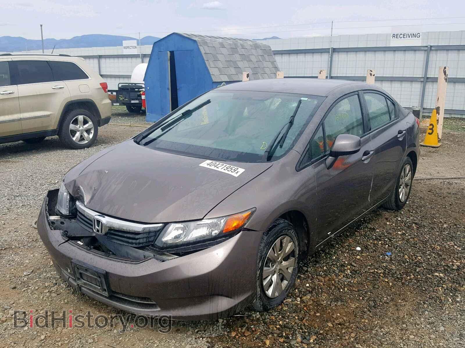 2012 HONDA CIVIC LX - VIN: 2HGFB2F53CH596368 - Фото 2