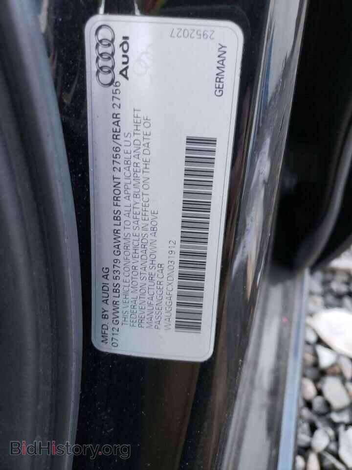 2013 AUDI A6 - VIN: WAUGGAFCXDN031912 - Фото 13