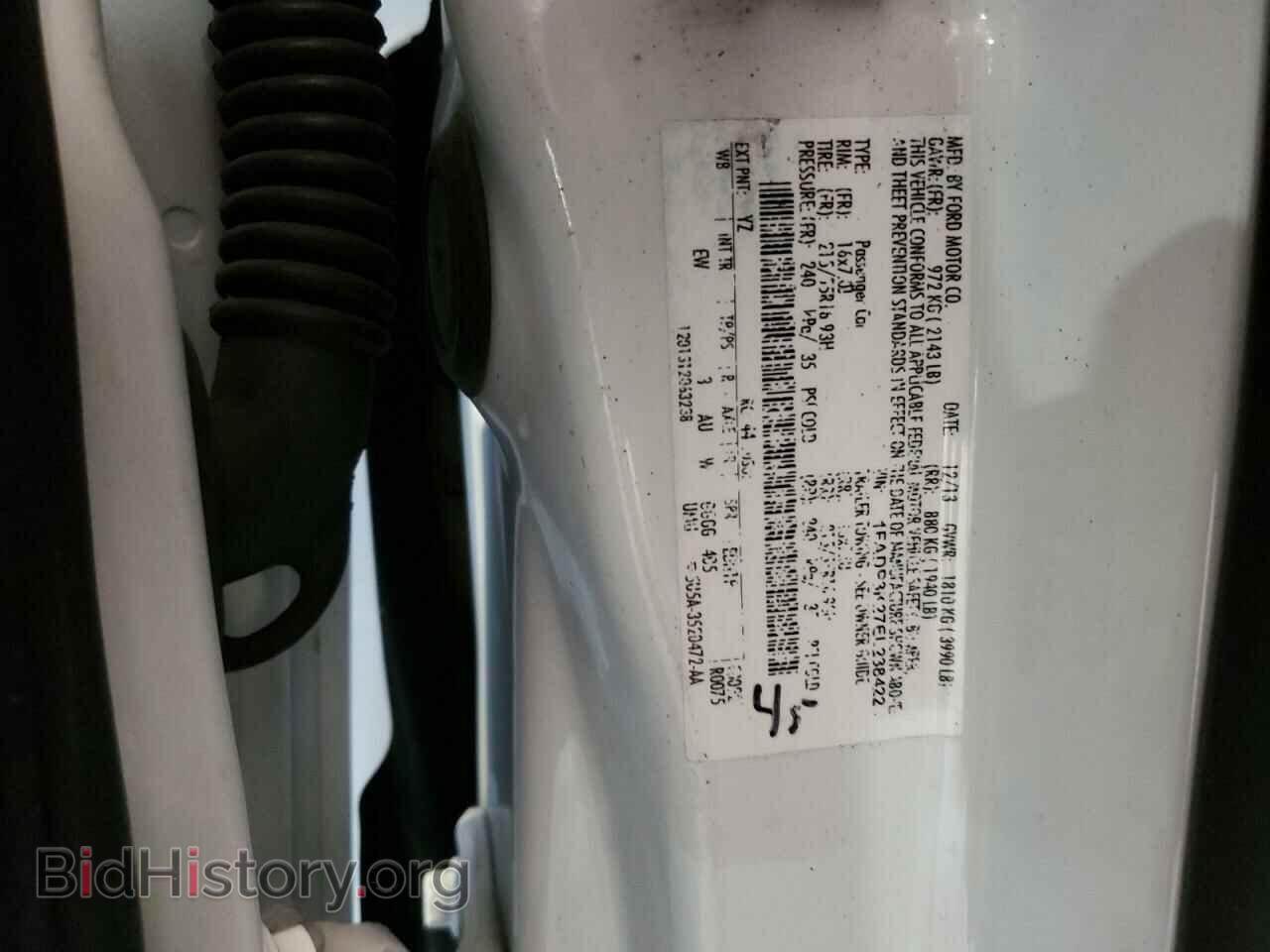 2014 FORD FOCUS - VIN: 1FADP3K27EL238422 - Фото 13