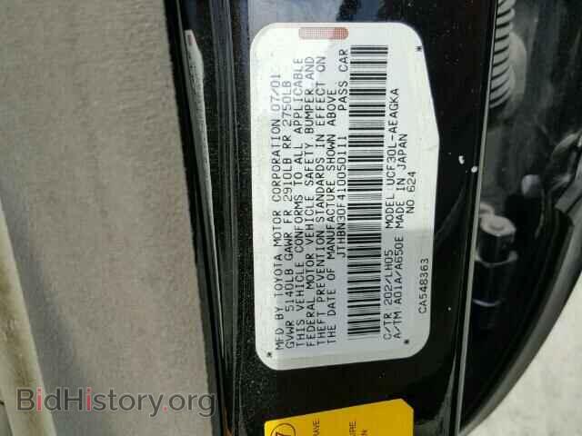 2001 LEXUS LS - VIN: JTHBN30F410050111 - Photo 10