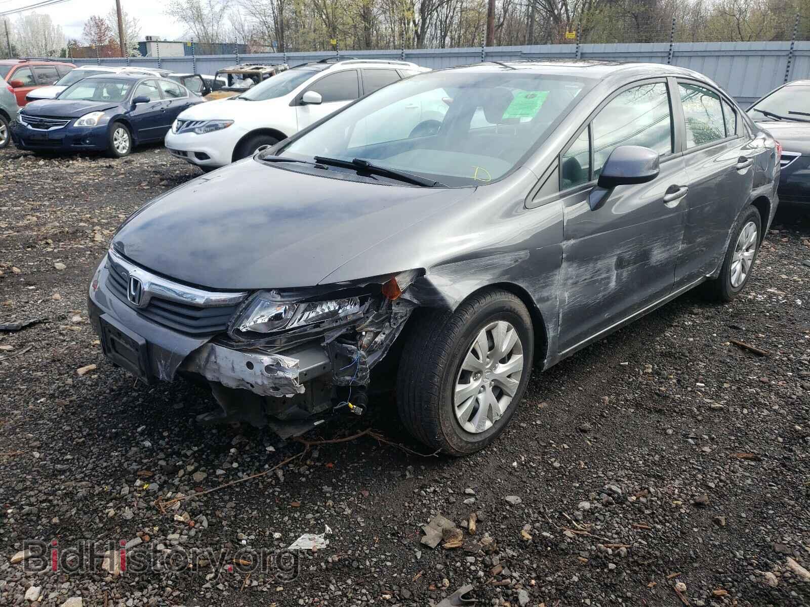 2012 HONDA CIVIC - VIN: 2HGFB2F95CH515762 - Фото 2