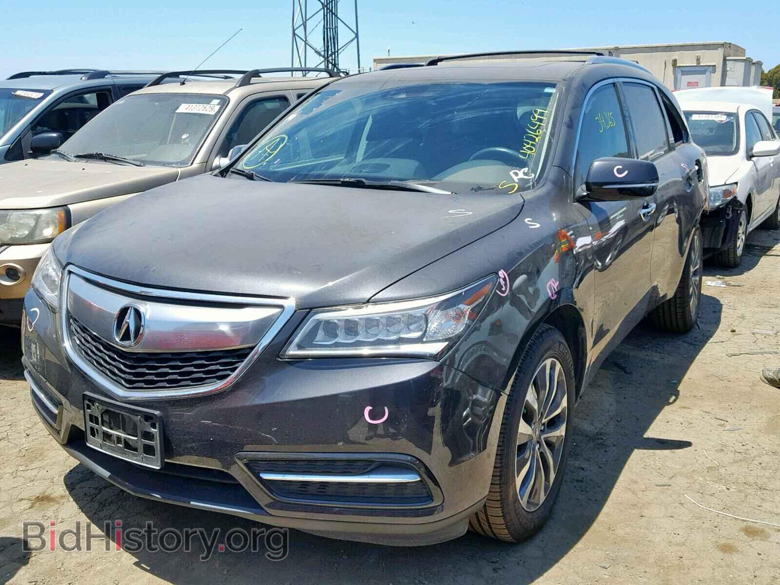 2016 ACURA MDX - VIN: 5FRYD4H4XGB044894 - Фото 2