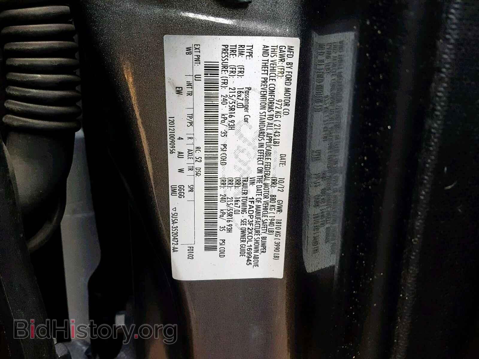 2013 FORD FOCUS SE - VIN: 1FADP3F2XDL169945 - Фото 10