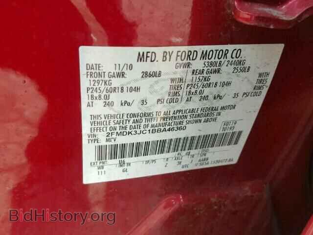2011 FORD EDGE - VIN: 2FMDK3JC1BBA46360 - Photo 10