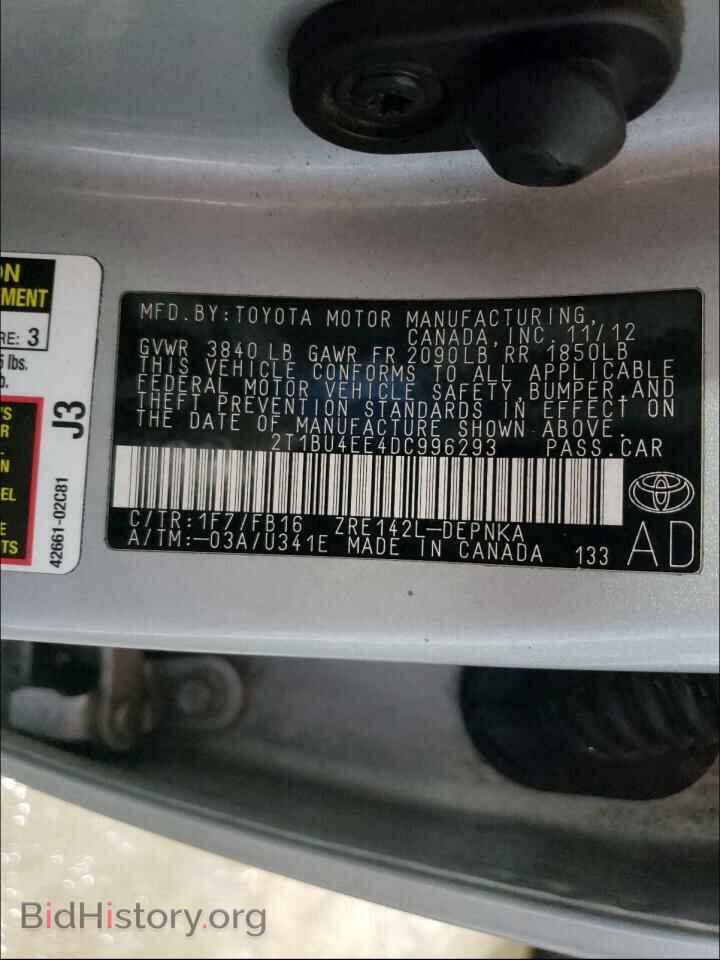 2013 TOYOTA COROLLA - VIN: 2T1BU4EE4DC996293 - Photo 10