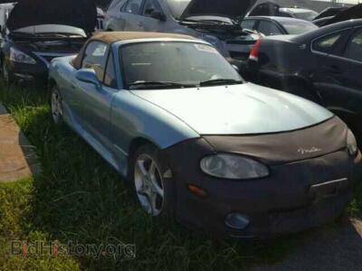 2001 Mazda MIATA MX-5 Miata, синий — VIN JM1NB353110206465, Copart