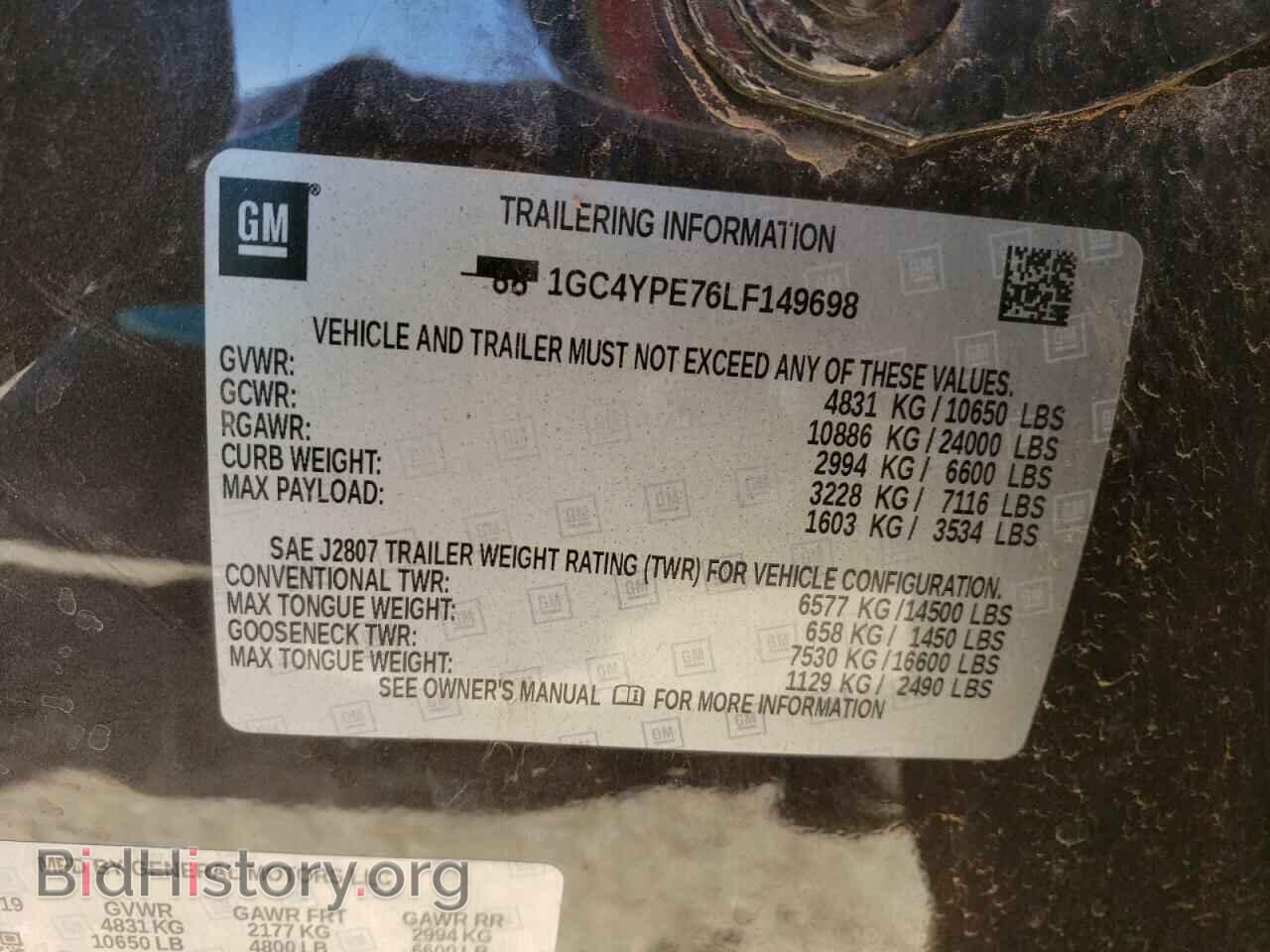 2020 CHEVROLET SILVERADO - VIN: 1GC4YPE76LF149698 - Фото 13