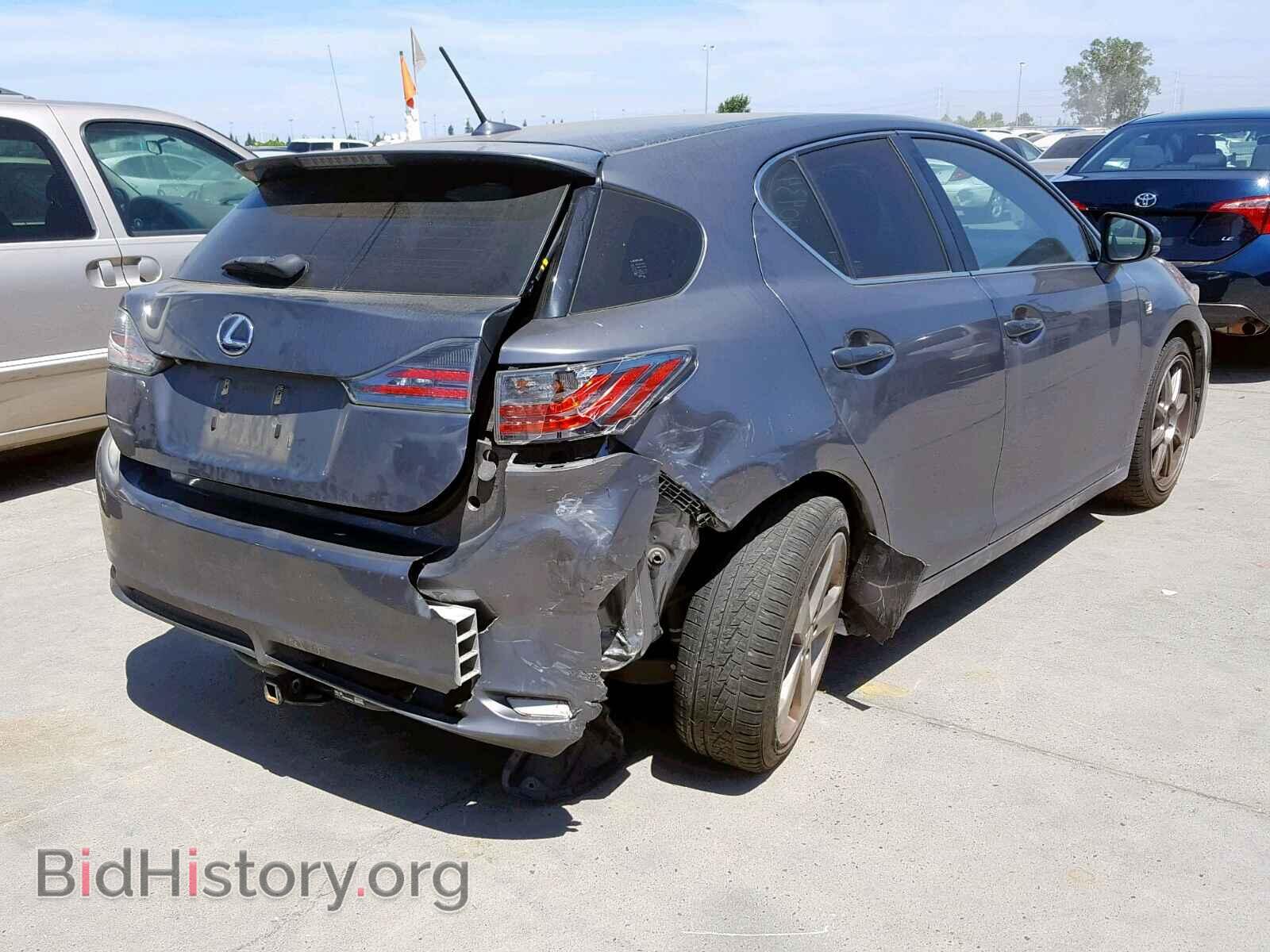 2013 LEXUS CT 200 - VIN: JTHKD5BH0D2136442 - Фото 4