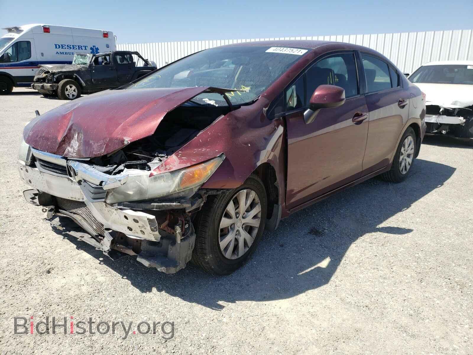 2012 HONDA CIVIC - VIN: 2HGFB2F5XCH606930 - Фото 2
