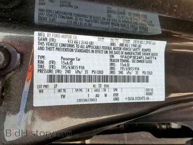 2015 FORD FOCUS - VIN: 1FADP3E24FL340774 - Photo 10