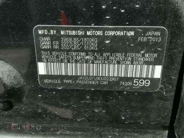 2013 MITSUBISHI LANCER - VIN: JA32U2FU9DU023907 - Фото 10