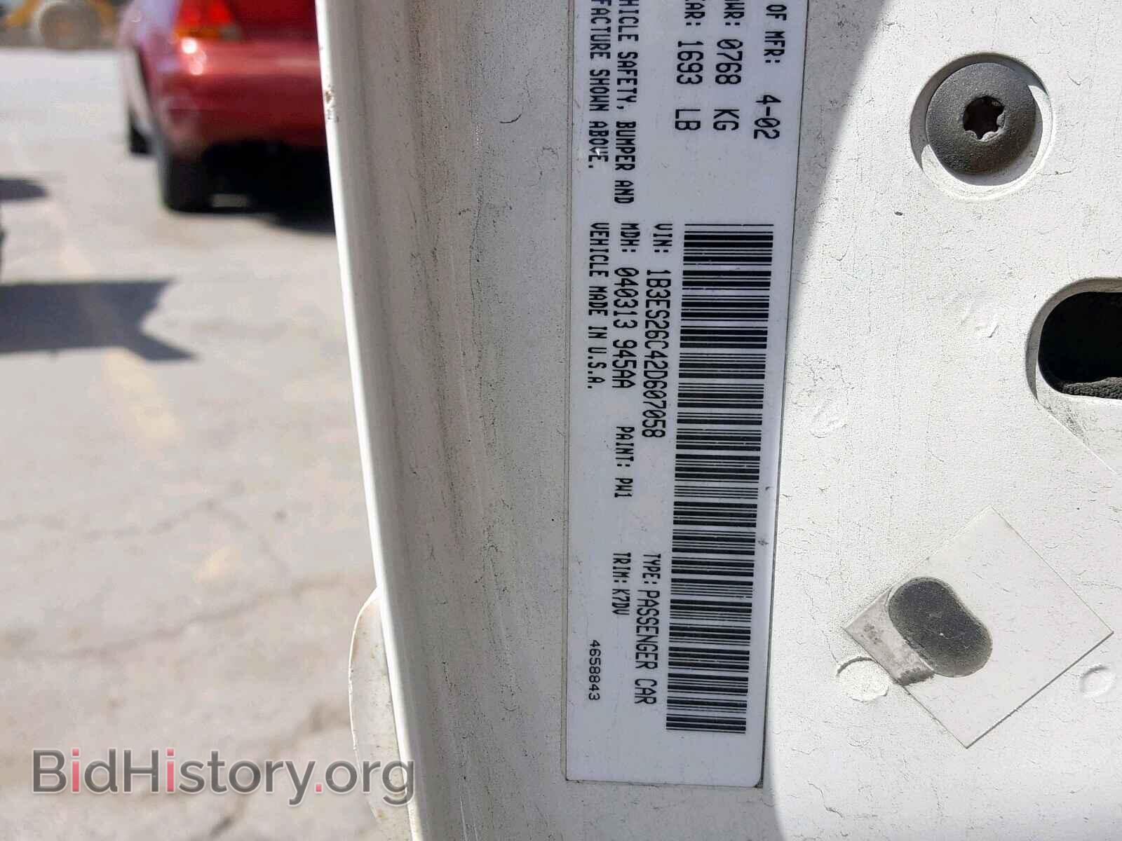 2002 DODGE NEON - VIN: 1B3ES26C42D607058 - Фото 10
