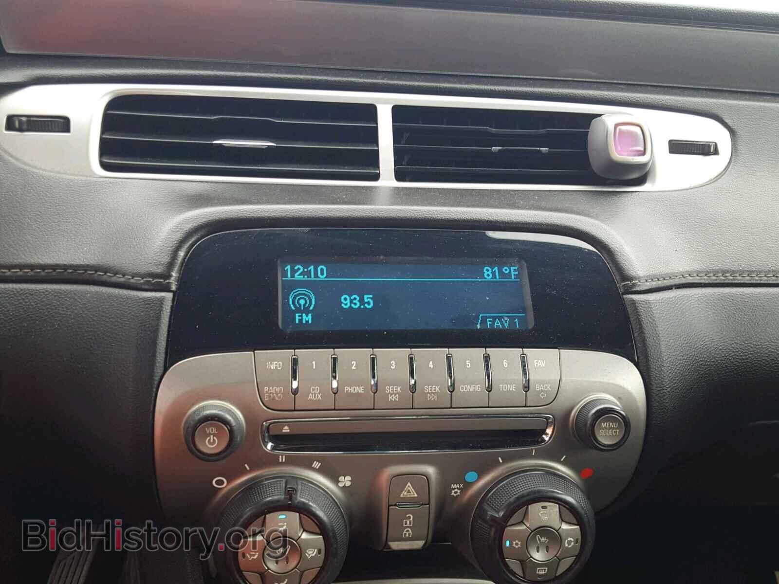 2012 CHEVROLET CAMARO - VIN: 2G1FC3D34C9102363 - Фото 9