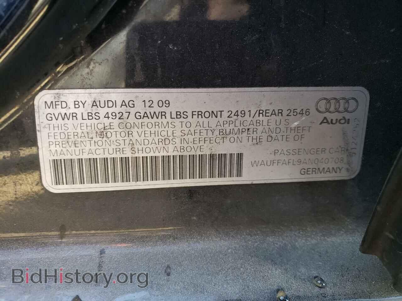 2010 AUDI A4 - VIN: WAUFFAFL9AN040708 - Photo 12