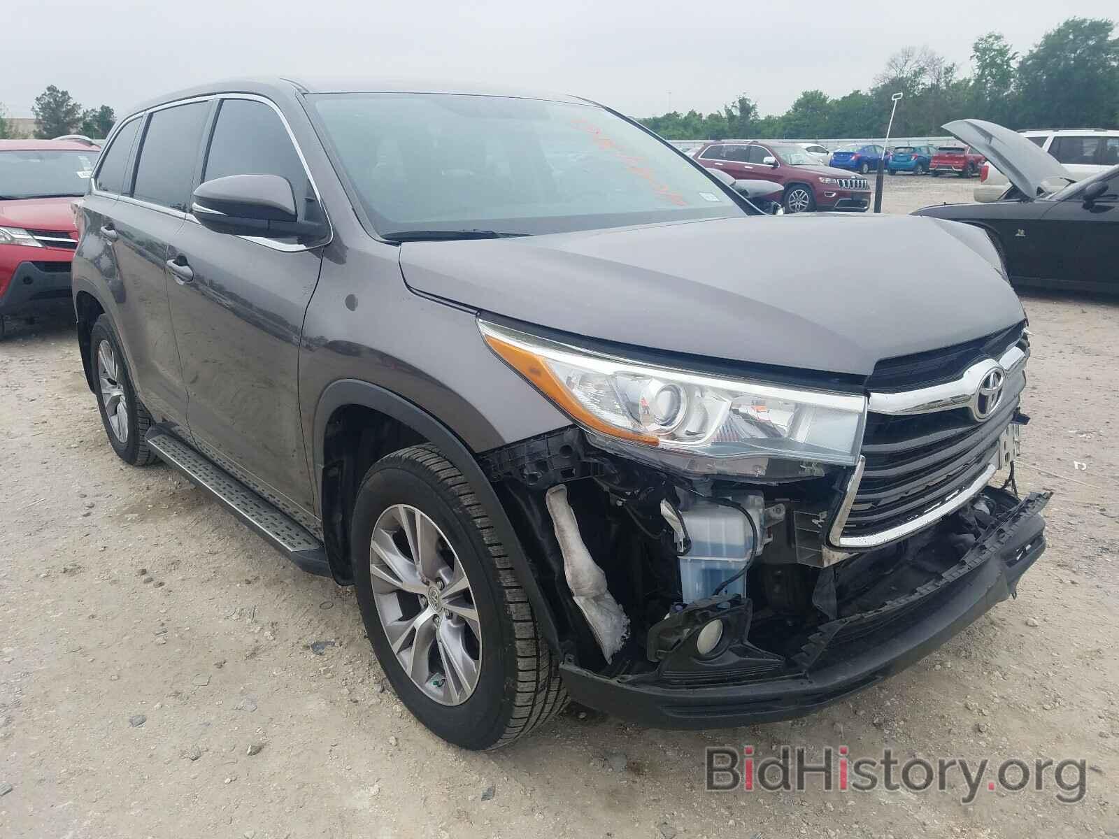 Photo 5TDZKRFH4FS082243 - TOYOTA HIGHLANDER 2015