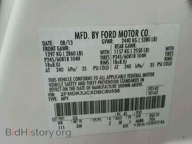 2013 FORD EDGE - VIN: 2FMDK3JCXDBC80595 - Photo 10