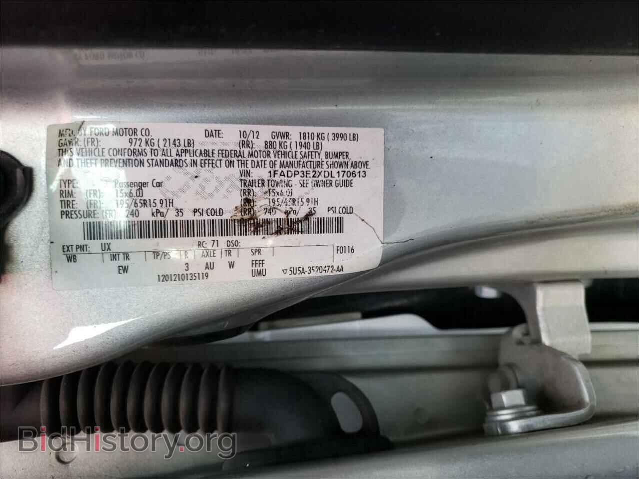 2013 FORD FOCUS - VIN: 1FADP3E2XDL170613 - Photo 10