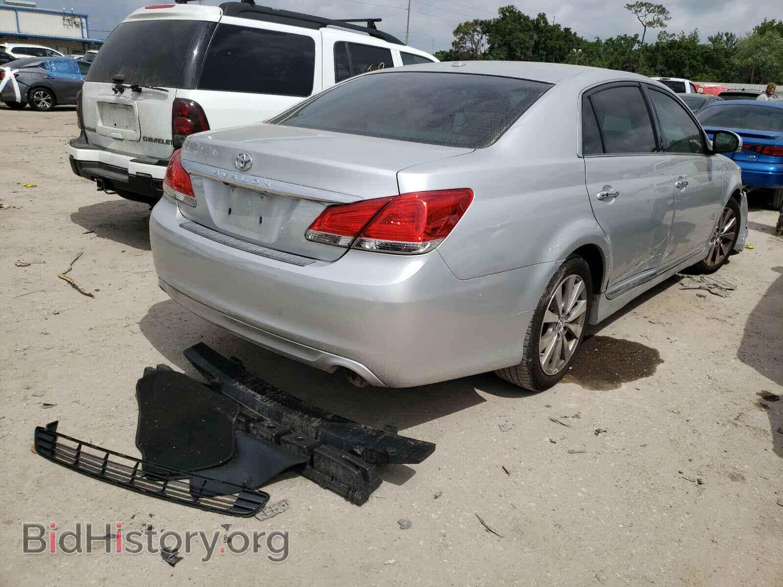 2011 TOYOTA AVALON - VIN: 4T1BK3DB8BU397433 - Фото 4