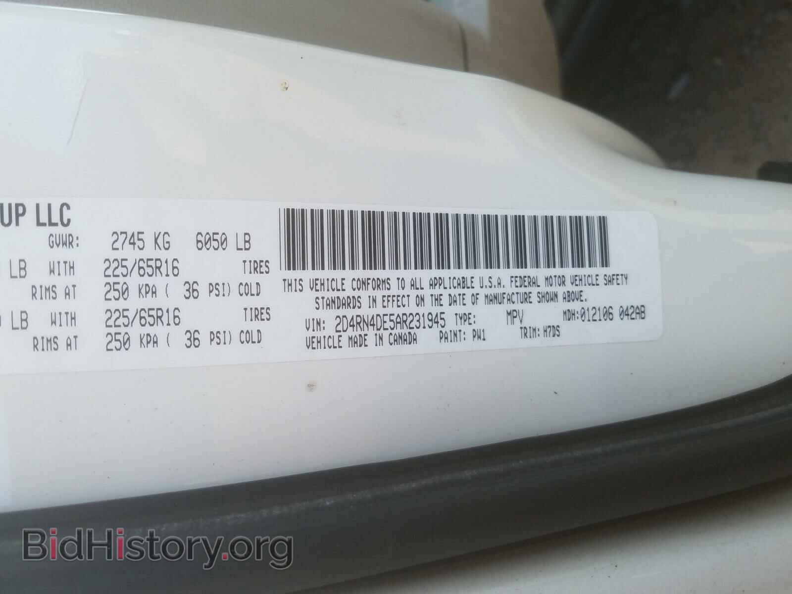 2010 DODGE CARAVAN - VIN: 2D4RN4DE5AR231945 - Фото 10