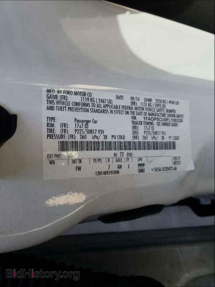 2015 FORD CMAX - VIN: 1FADP5CU0FL100329 - Фото 10