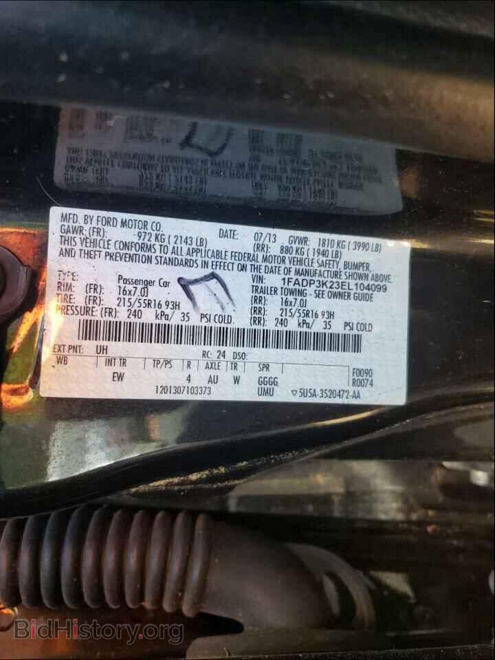 2014 FORD FOCUS - VIN: 1FADP3K23EL104099 - Photo 10