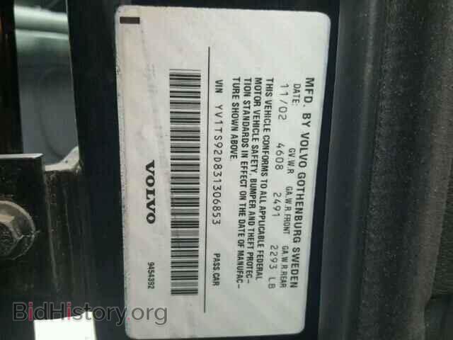 2003 VOLVO S80 - VIN: YV1TS92D831306853 - Photo 10