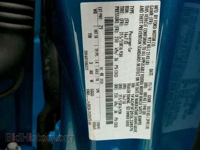 2016 FORD FOCUS - VIN: 1FADP3F26GL328576 - Photo 10