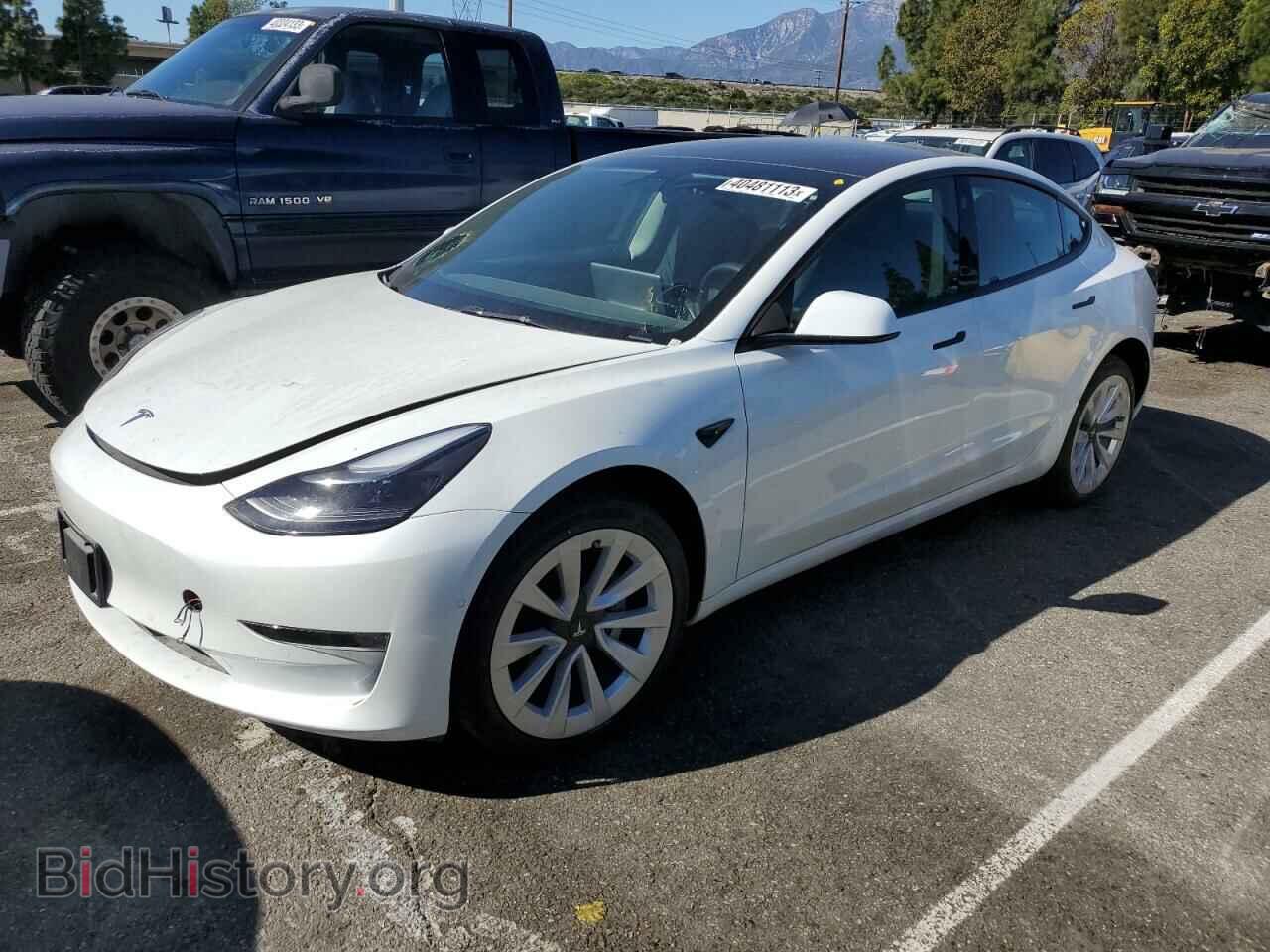 Фотография 5YJ3E1EA2NF143868 - TESLA MODEL 3 2022