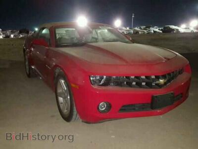 2011 Chevrolet CAMARO, red — VIN 2G1FB3DD6B9213815, Copart