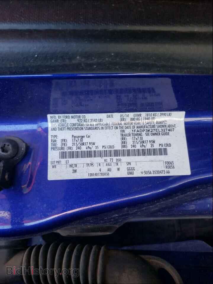 2014 FORD FOCUS - VIN: 1FADP3K27EL327407 - Photo 10