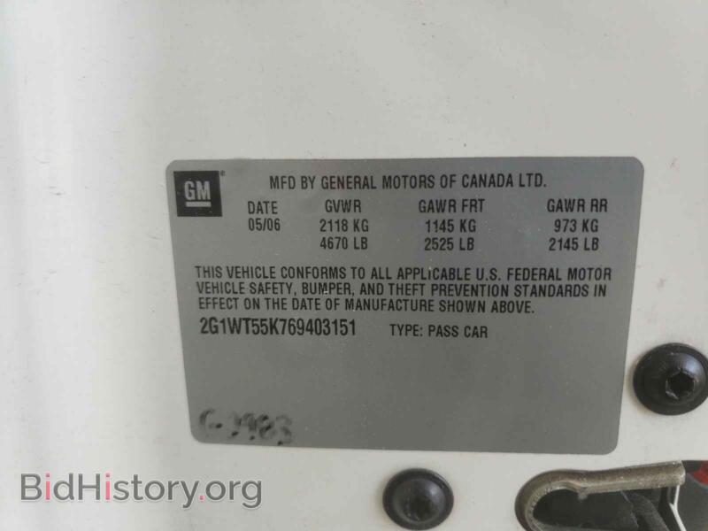 2006 Chevrolet IMPALA (VIN 2G1WT55K769403151) — photo 10 of 10