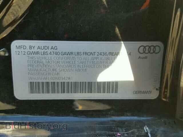 2013 AUDI A4 - VIN: WAUAFAFL4DN034281 - Фото 10
