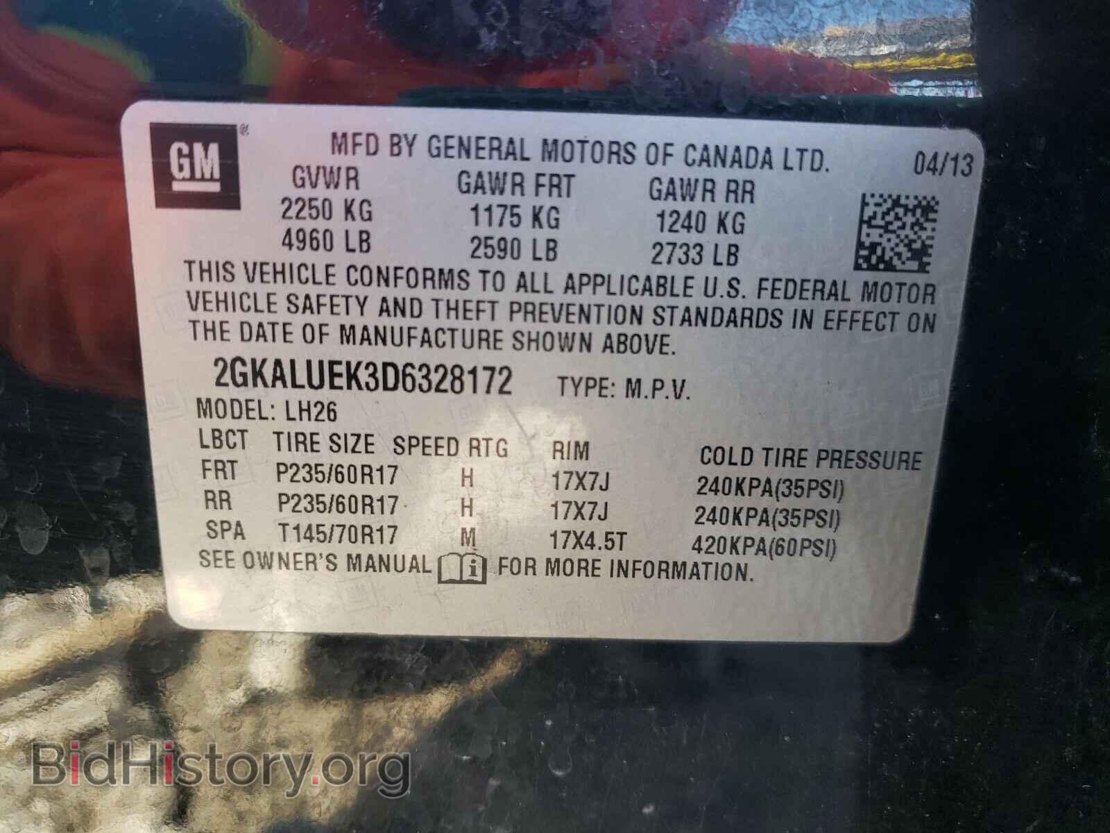 2013 GMC TERRAIN - VIN: 2GKALUEK3D6328172 - Photo 10