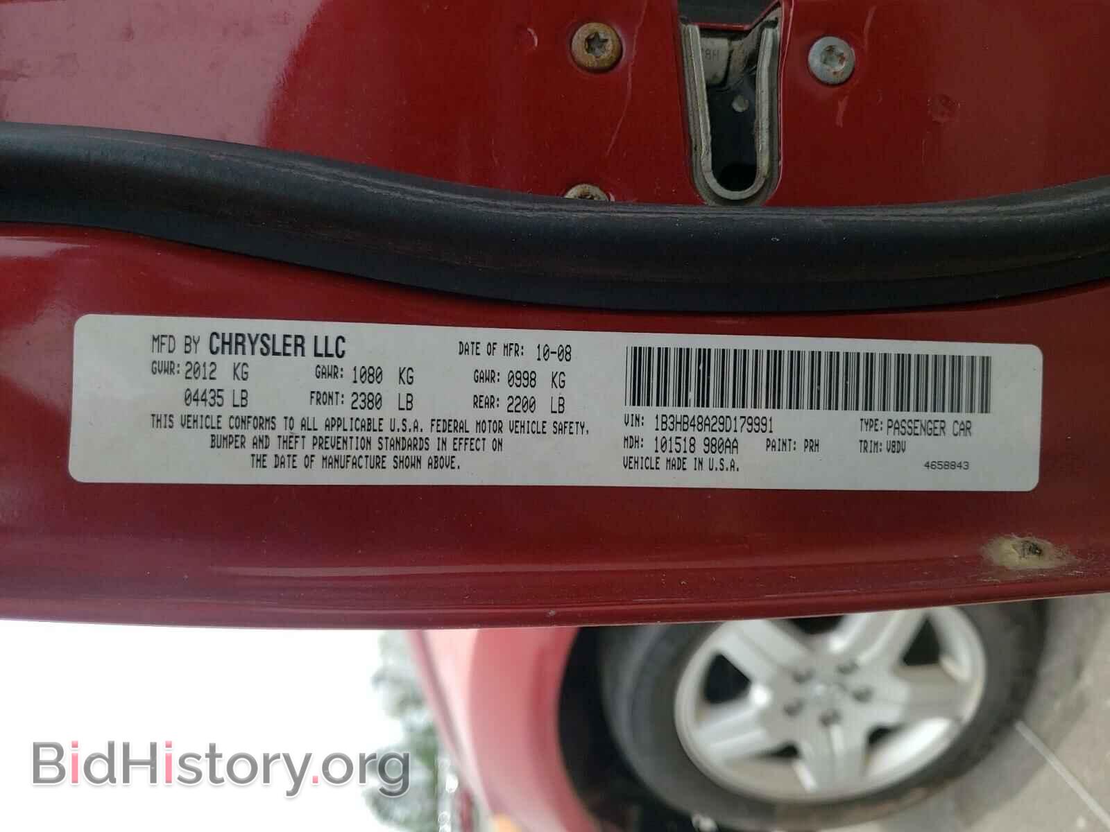 2009 DODGE CALIBER - VIN: 1B3HB48A29D179991 - Фото 10