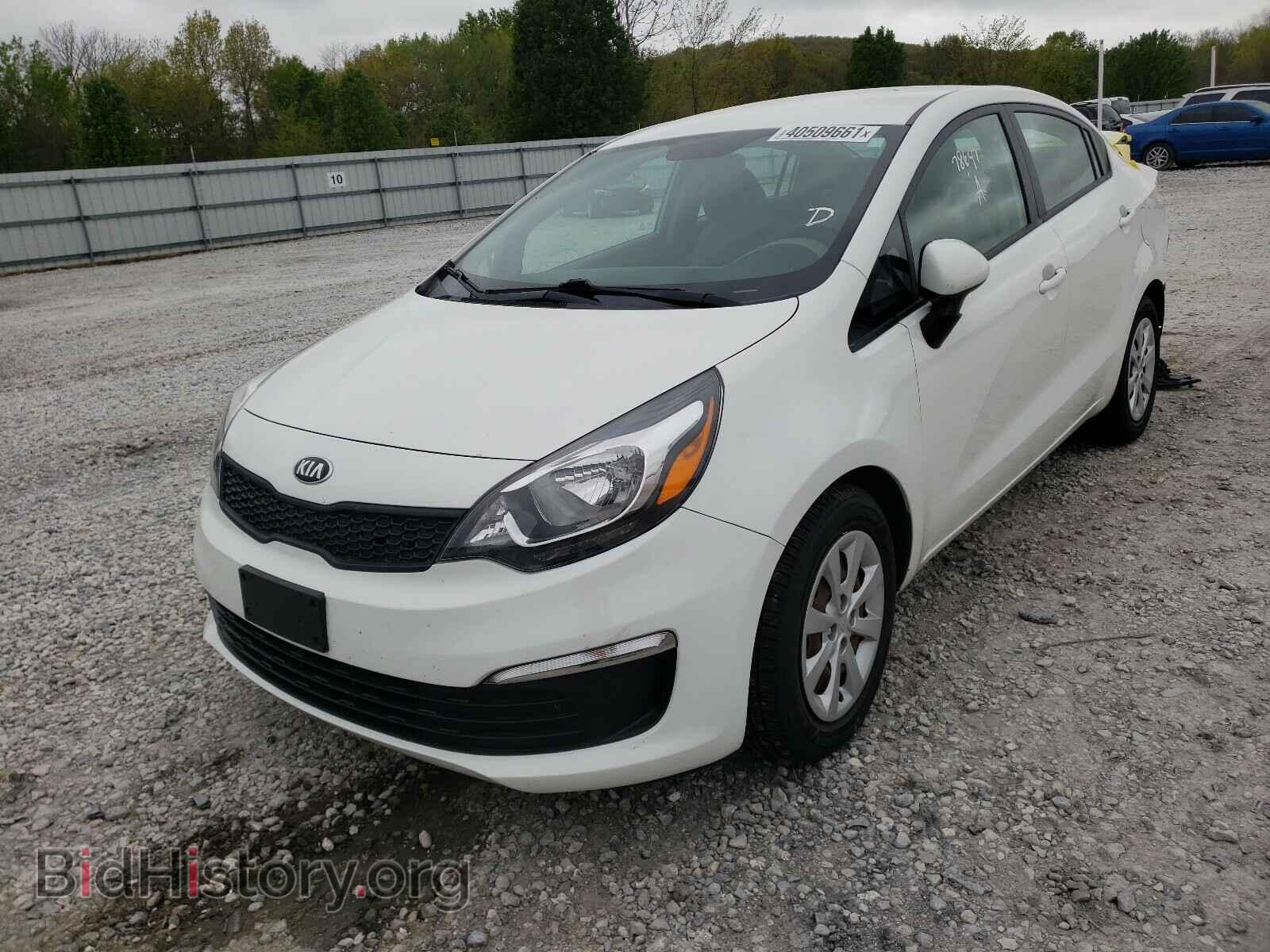 2016 KIA RIO - VIN: KNADM4A35G6637685 - Фото 2