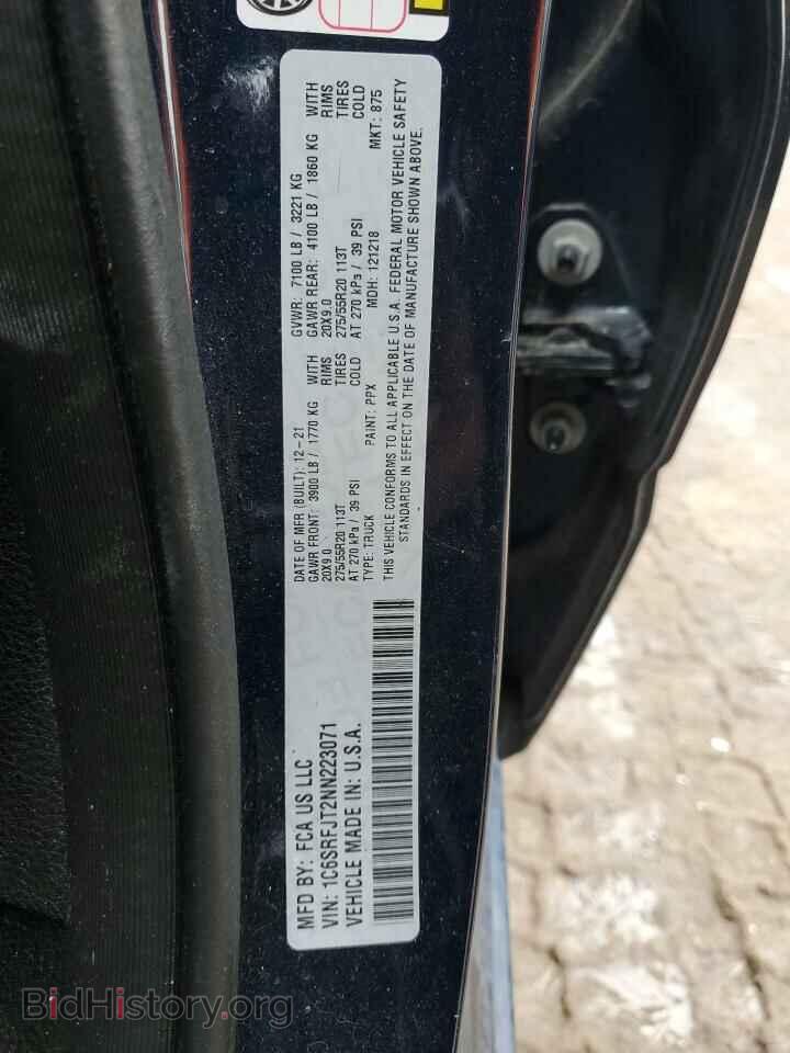 2022 RAM 1500 - VIN: 1C6SRFJT2NN223071 - Фото 13