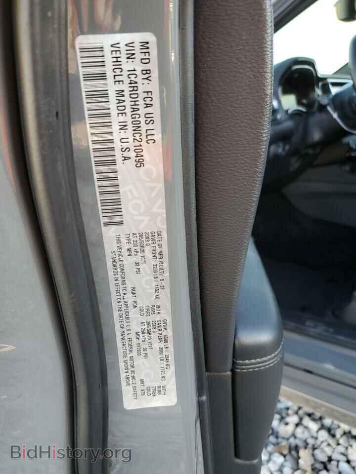 2022 DODGE DURANGO - VIN: 1C4RDHAG0NC210495 - Фото 13