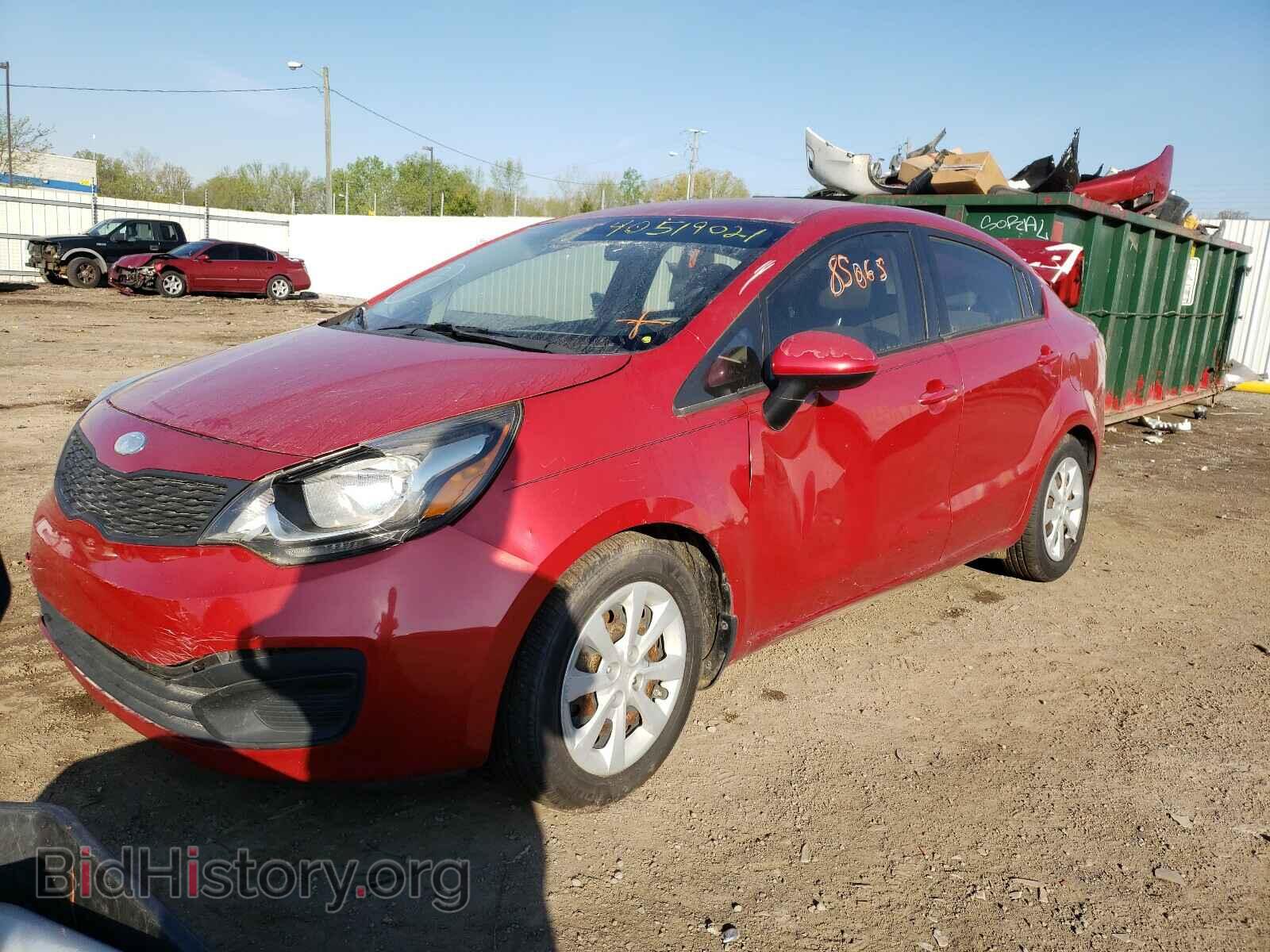 2013 KIA RIO - VIN: KNADM4A35D6299975 - Фото 2