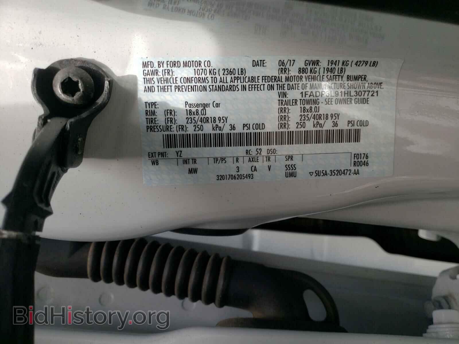 2017 FORD FOCUS - VIN: 1FADP3L91HL307721 - Photo 10
