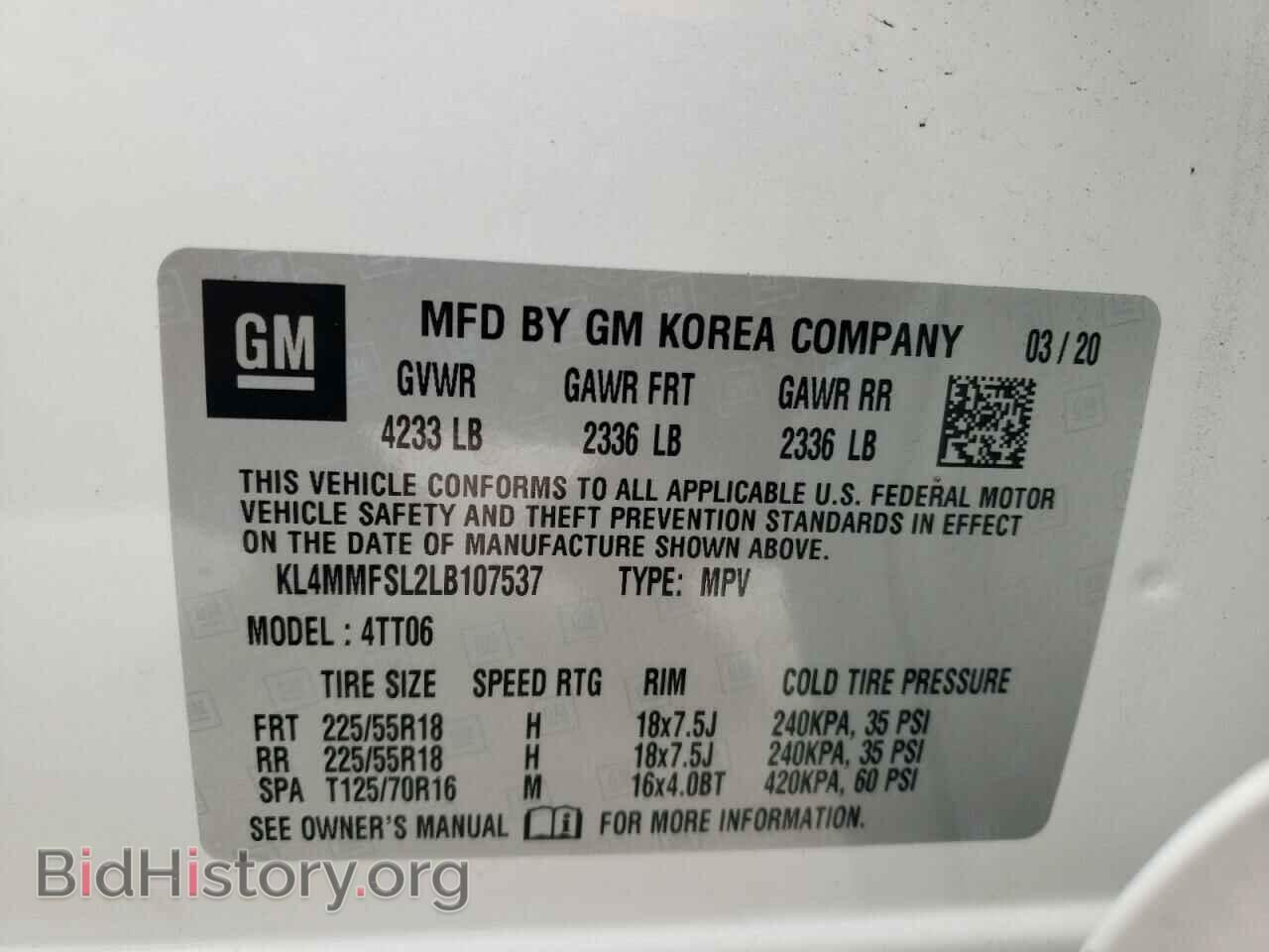 2020 BUICK ENCORE - VIN: KL4MMFSL2LB107537 - Photo 10