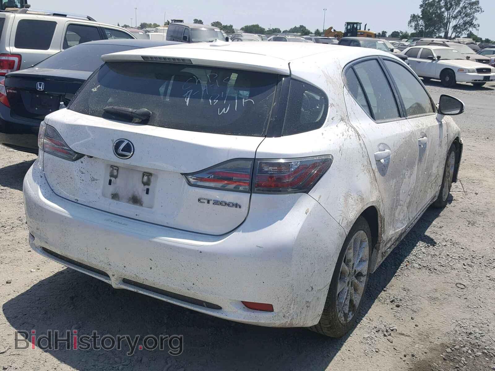 2012 LEXUS CT 200 - VIN: JTHKD5BH7C2069966 - Фото 4