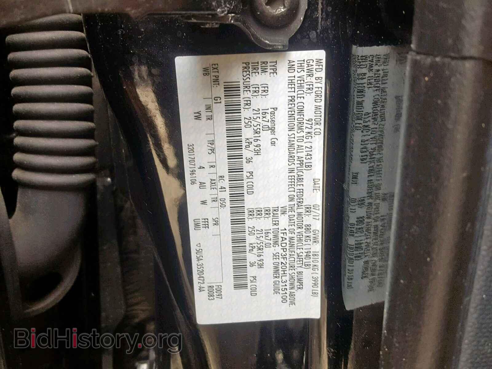 2017 FORD FOCUS SE - VIN: 1FADP3F20HL315100 - Фото 10