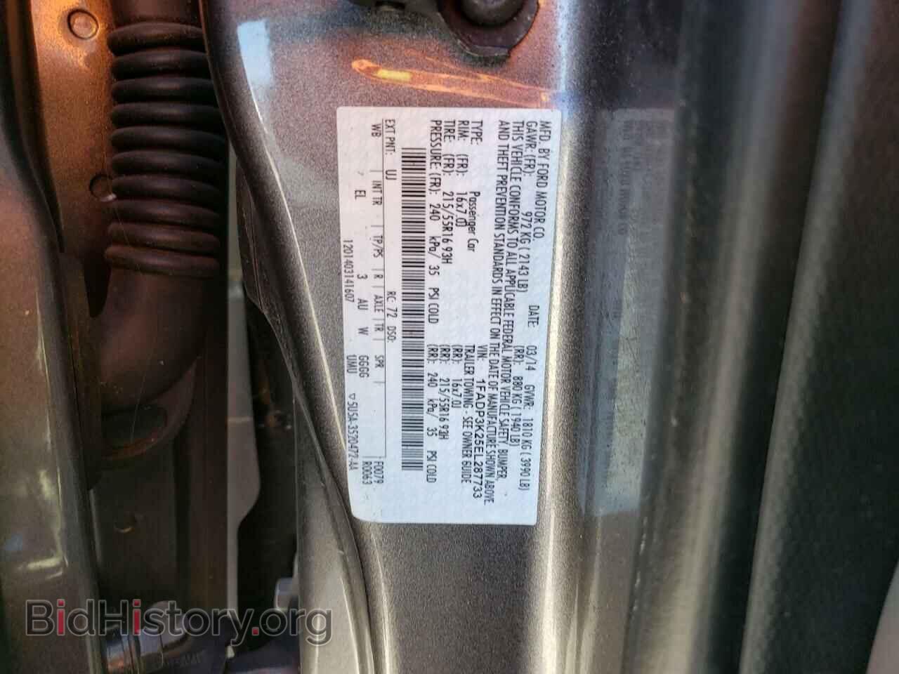 2014 FORD FOCUS - VIN: 1FADP3K25EL287733 - Фото 12