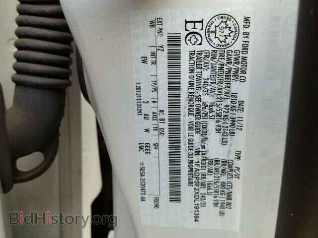 2013 FORD FOCUS - VIN: 1FADP3F2XDL191394 - Фото 10