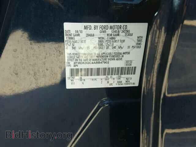 2010 FORD EDGE - VIN: 2FMDK3GC4ABB47902 - Фото 10