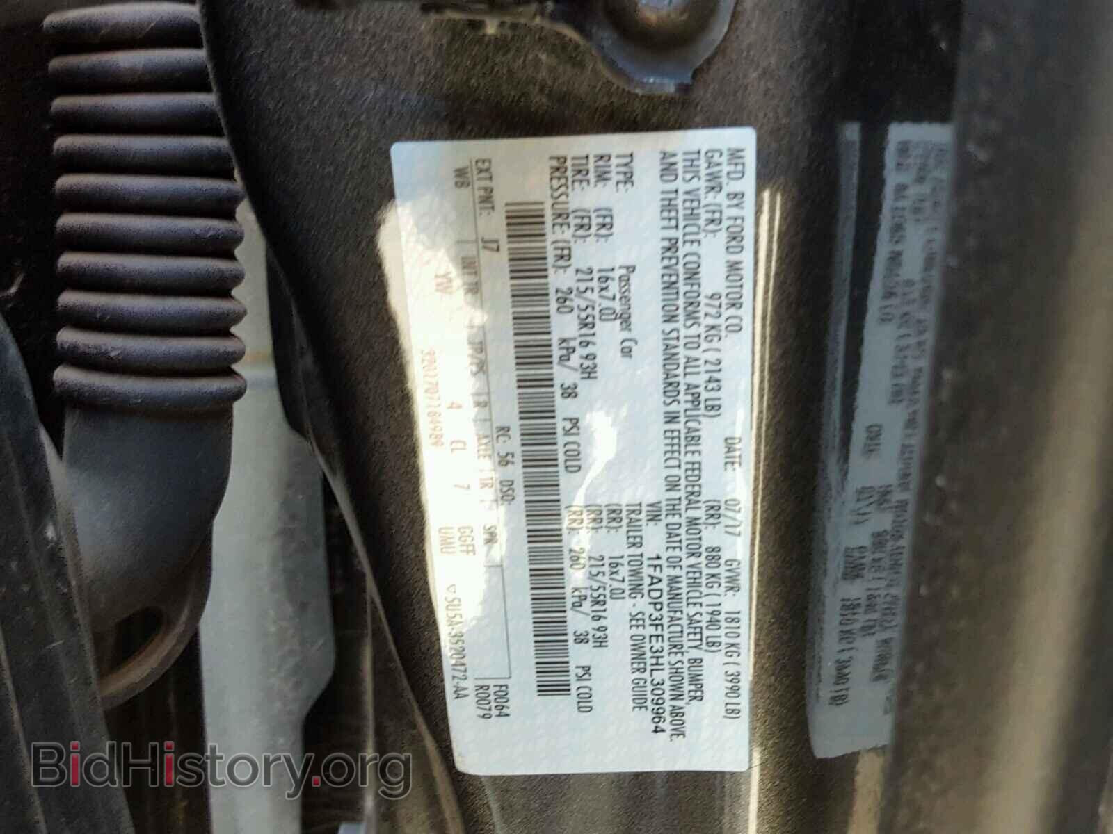 2017 FORD FOCUS - VIN: 1FADP3FE3HL309964 - Фото 10