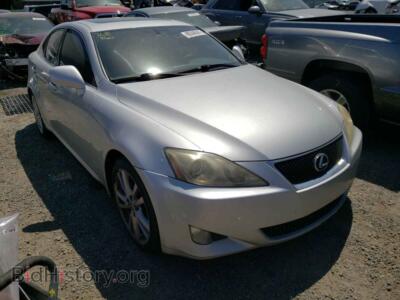 2007 Lexus IS IS 250, серебристый — VIN JTHBK262572043544, Copart